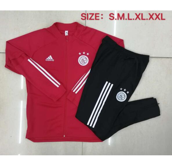 Ajax Red Training Kits Sports Jacket With Pants 2020/21